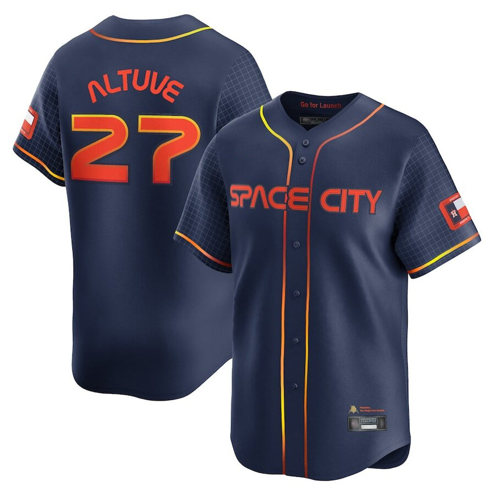 Jamed H.Astros #27 Jose Altuve Player Navy City Connect Limited Home Stitched Jerseys