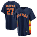 Jamed H.Astros #27 Jose Altuve Player Navy Home Game Stitched Jerseys