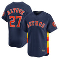 Jamed H.Astros #27 Jose Altuve Player Navy Home Limited Stitched Jerseys