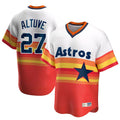 Jamed H.Astros #27 Jose Altuve Player Rainbow Cooperstown Collection T-shirt Stitched Jerseys