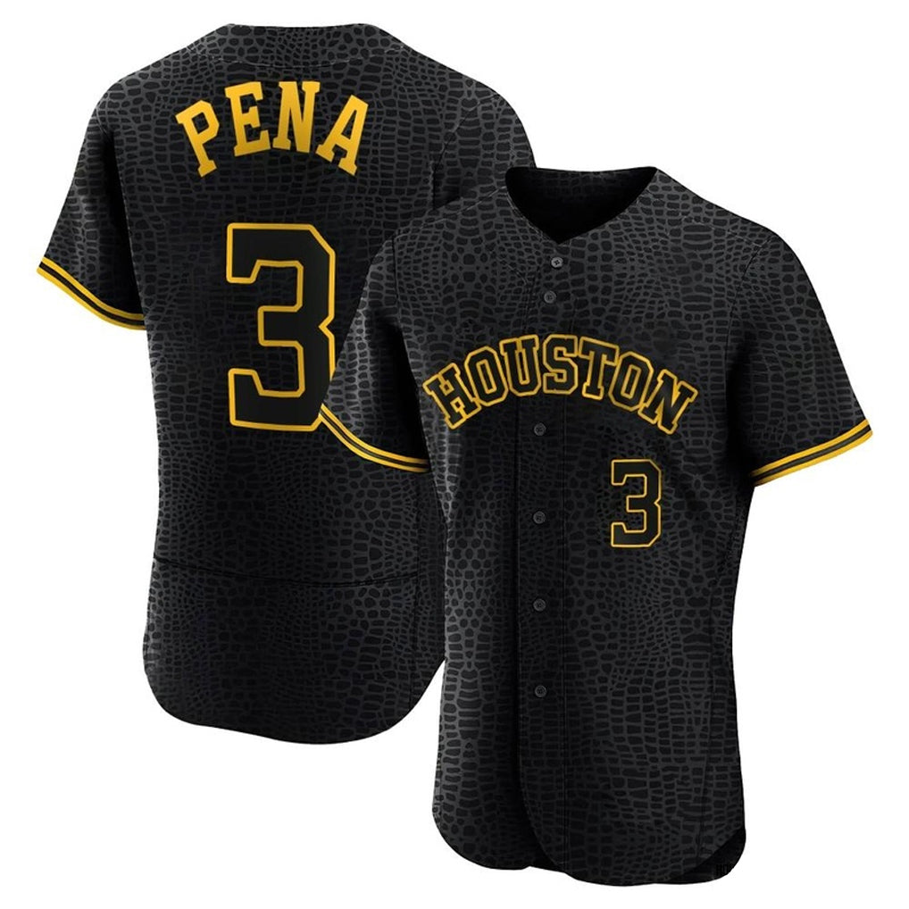 Jamed H.Astros #3 Jeremy Pe?a Player Snake Skin City Limited Elite Home Stitched Jerseys