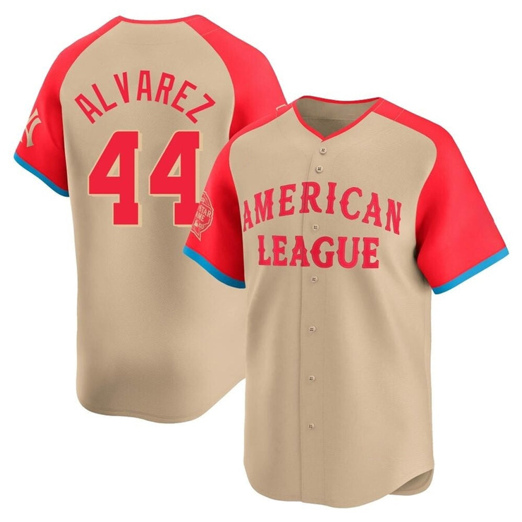 Jamed H.Astros #44 Yordan Alvarez Player Cream American League All-Star Game Limited Stitched Jerseys