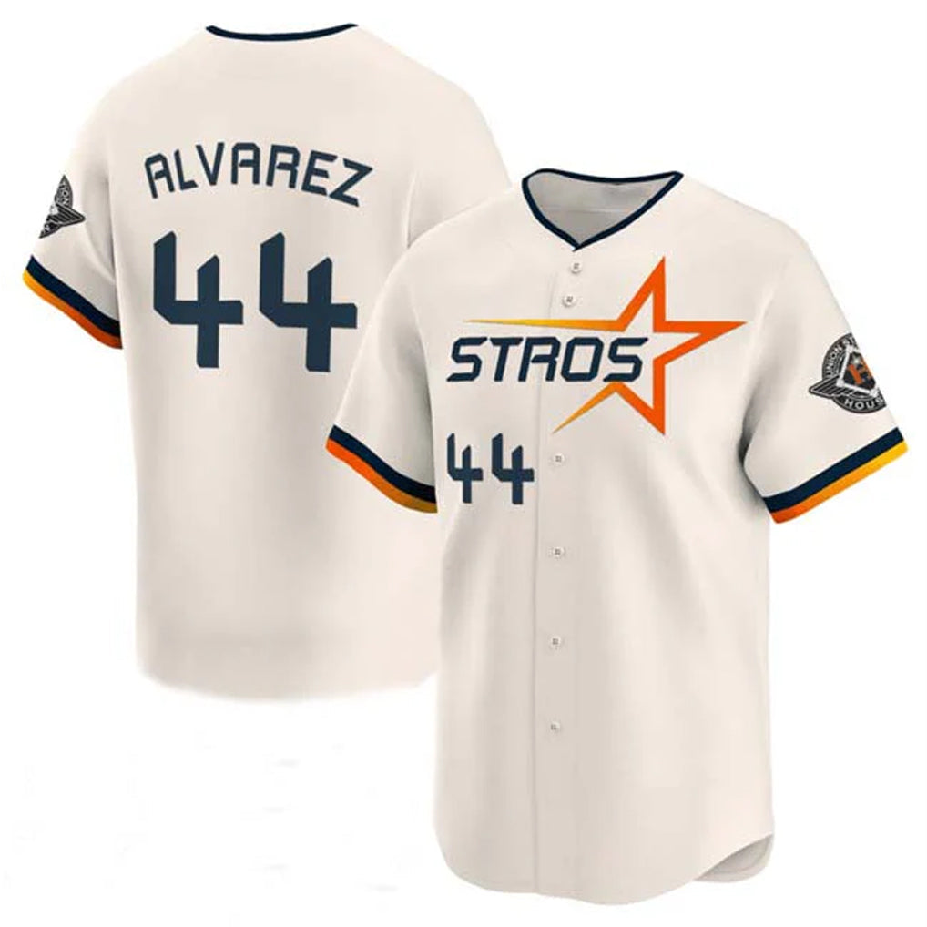 Jamed H.Astros #44 Yordan Alvarez Player Cream City Connect Limited Home Stitched Jerseys