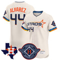Jamed H.Astros #44 Yordan Alvarez Player Cream City Connect Texas Patch Vapor Premier Limited Elite Home Stitched Jerseys