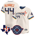 Jamed H.Astros #44 Yordan Alvarez Player Cream City Connect Texas Patch Vapor Premier Limited Home Stitched Jerseys