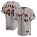Jamed H.Astros #44 Yordan Alvarez Player Gray Home Limited Stitched Jerseys