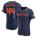 Jamed H.Astros #44 Yordan Alvarez Player Navy City Connect Limited Elite Home Stitched Jerseys