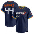 Jamed H.Astros #44 Yordan Alvarez Player Navy City Connect Limited Home Stitched Jerseys