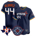 Jamed H.Astros #44 Yordan Alvarez Player Navy City Connect Texas Patch Vapor Premier Limited Home Stitched Jerseys