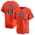 Jamed H.Astros #44 Yordan Alvarez Player Orange Home Limited Stitched Jerseys