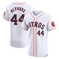 Jamed H.Astros #44 Yordan Alvarez Player White Limited Elite Home Stitched Jerseys