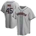 Jamed H.Astros #45 Tatsuya Imai Player Gray Home Game Stitched Jerseys