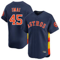 Jamed H.Astros #45 Tatsuya Imai Player Navy Home Limited Stitched Jerseys