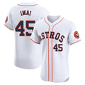 Jamed H.Astros #45 Tatsuya Imai Player White Limited Elite Home Stitched Jerseys