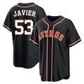 Jamed H.Astros #53 Cristian Javier Player Black Fashion Out Home Game Stitched Jerseys