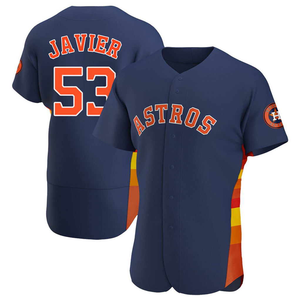 Jamed H.Astros #53 Cristian Javier Player Navy Home Limited Elite Stitched Jerseys