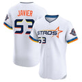 Jamed H.Astros #53 Cristian Javier Player White City Connect Limited Elite Home Stitched Jerseys