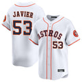 Jamed H.Astros #53 Cristian Javier Player White Home Limited Stitched Jerseys