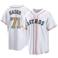 Jamed H.Astros #71 Josh Hader Player Gold Collection Game Home Stitched Jerseys