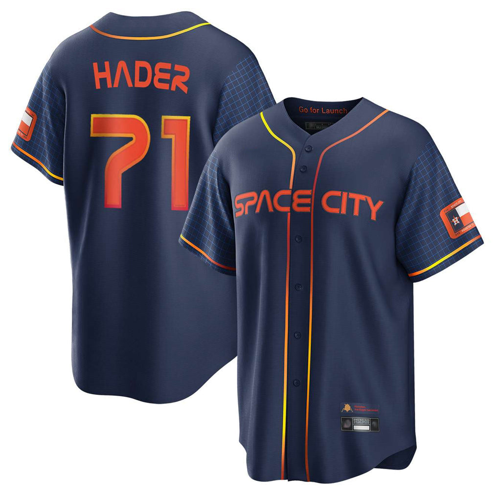 Jamed H.Astros #71 Josh Hader Player Navy City Connect Home Game Stitched Jerseys