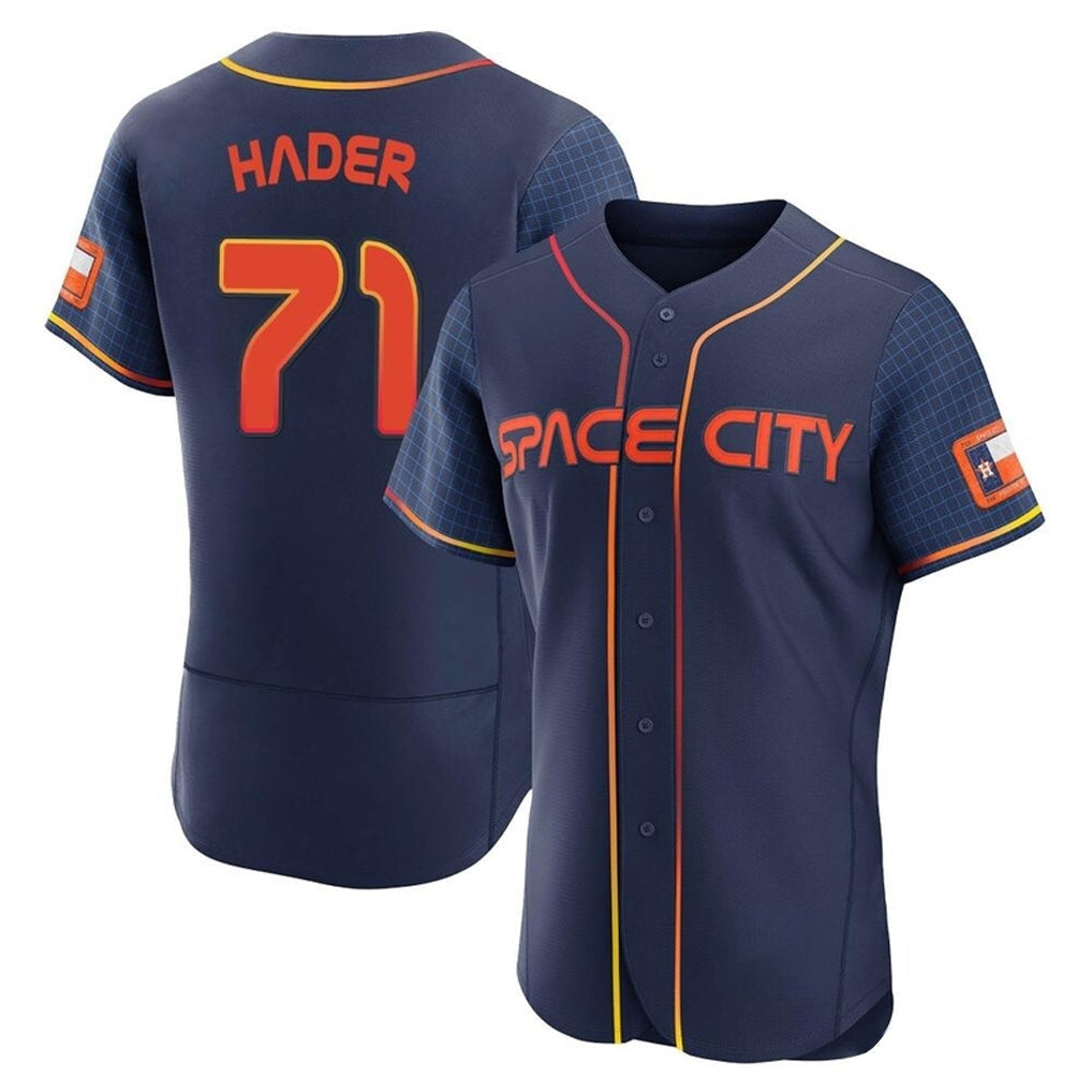 Jamed H.Astros #71 Josh Hader Player Navy City Connect Limited Elite Home Stitched Jerseys