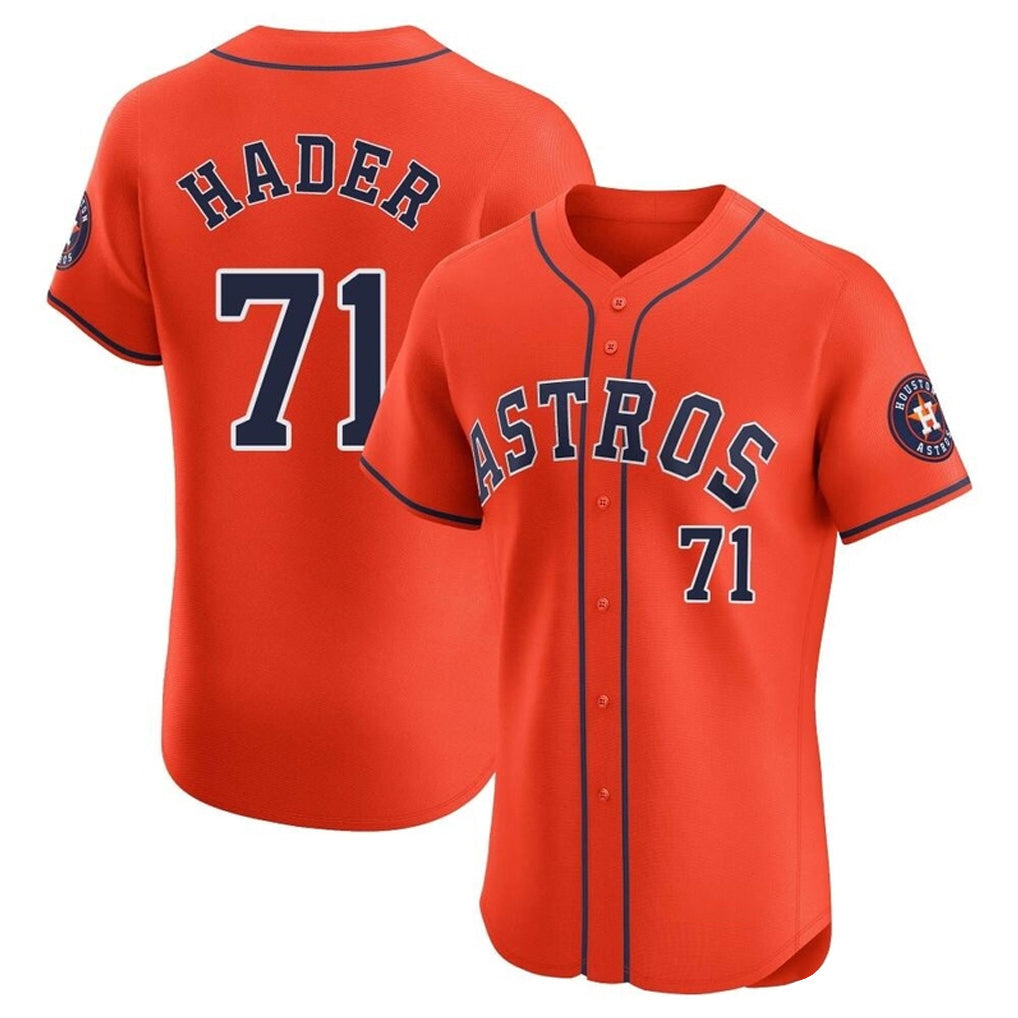Jamed H.Astros #71 Josh Hader Player Orange Home Limited Elite Stitched Jerseys