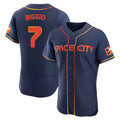 Jamed H.Astros #7 Craig Biggio Player Navy City Connect Limited Elite Home Stitched Jerseys
