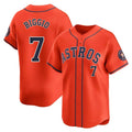 Jamed H.Astros #7 Craig Biggio Player Orange Home Limited Stitched Jerseys