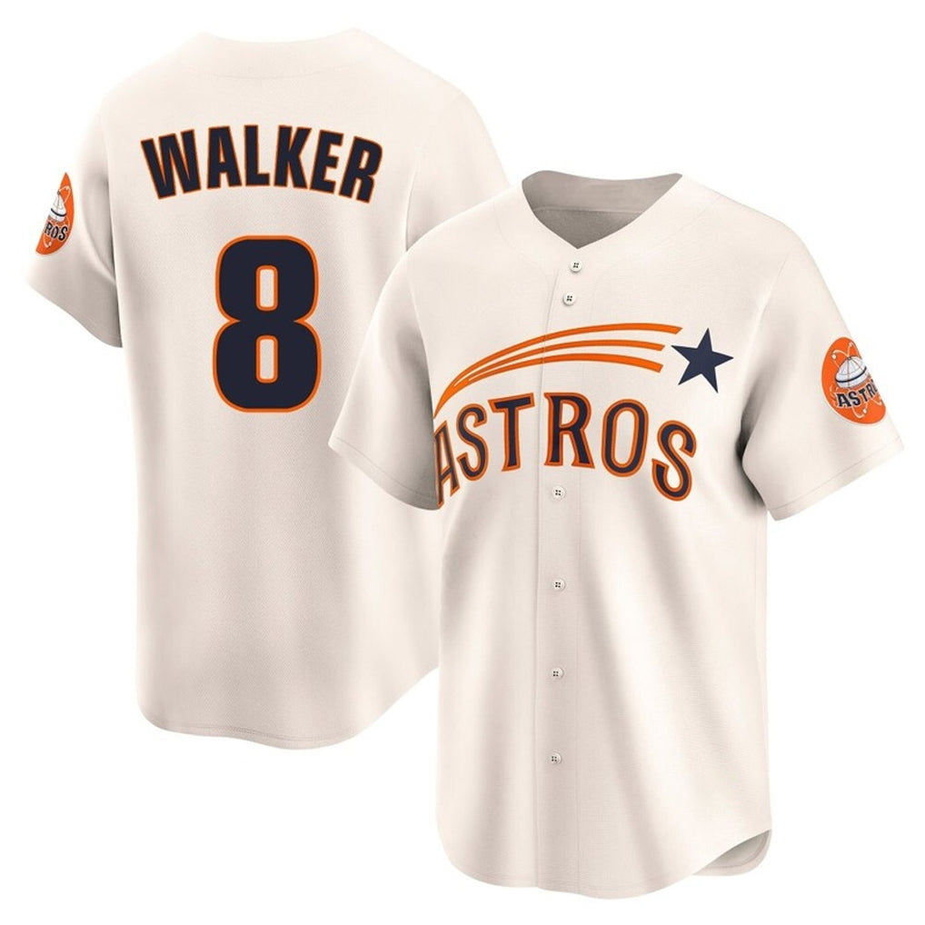 Jamed H.Astros #8 Christian Walker Player Cream Throwback Cooperstown Collection Limited Stitched Jerseys