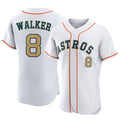 Jamed H.Astros #8 Christian Walker Player Gold Collection Limited Elite Home Stitched Jerseys