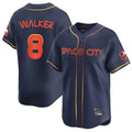 Jamed H.Astros #8 Christian Walker Player Navy City Connect Home Limited Stitched Jerseys