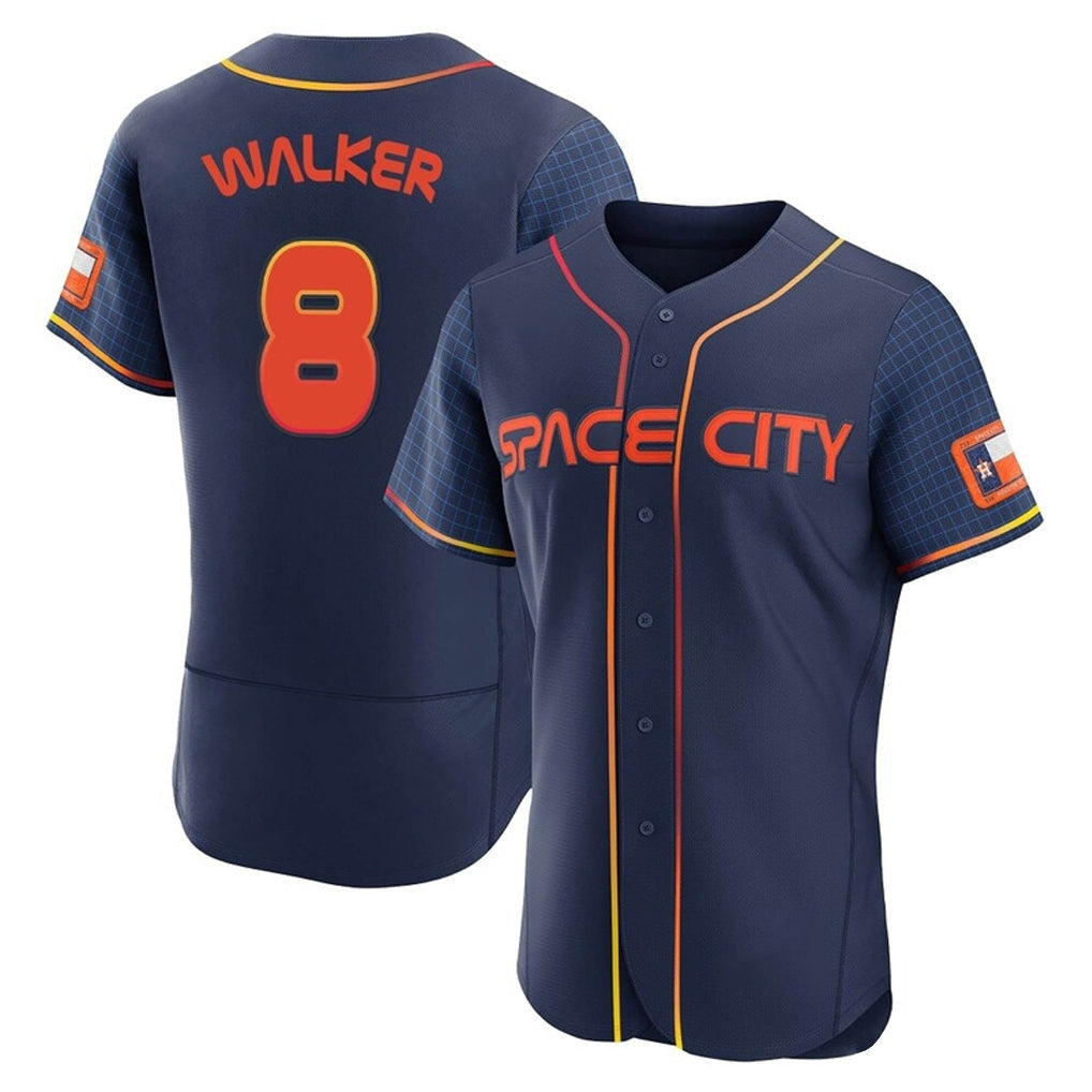 Jamed H.Astros #8 Christian Walker Player Navy City Connect Limited Elite Home Stitched Jerseys