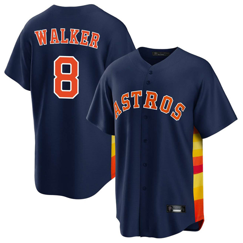 Jamed H.Astros #8 Christian Walker Player Navy Home Game Stitched Jerseys