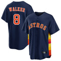 Jamed H.Astros #8 Christian Walker Player Navy Home Game Stitched Jerseys