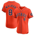 Jamed H.Astros #8 Christian Walker Player Orange Home Limited Elite Stitched Jerseys