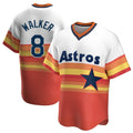 Jamed H.Astros #8 Christian Walker Player Rainbow Cooperstown Collection T-shirt Stitched Jerseys
