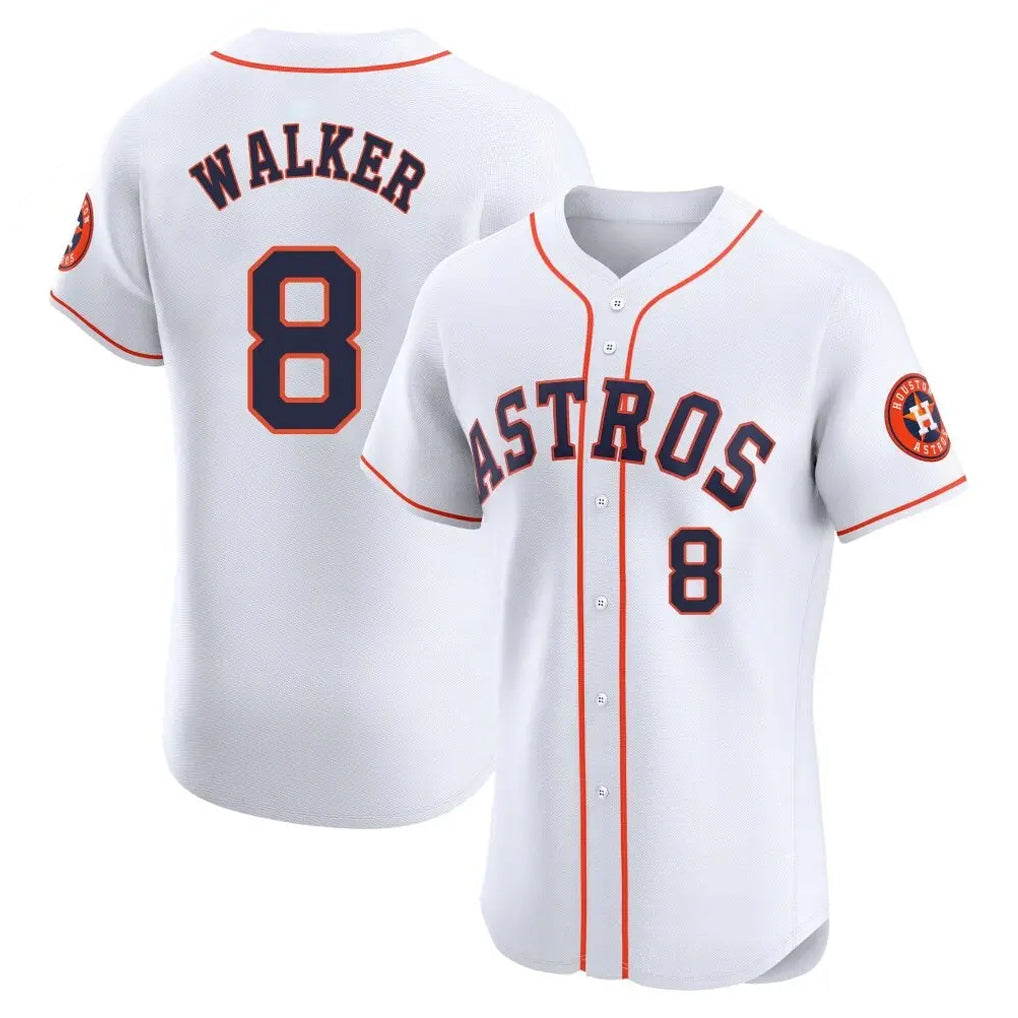 Jamed H.Astros #8 Christian Walker Player White Limited Elite Home Stitched Jerseys
