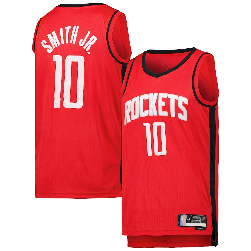 Jamed H.Rockets #10 Jabari Smith Jr. Red Swingman Stitched Jerseys-Icon Edition