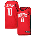 Jamed H.Rockets #10 Jabari Smith Jr. Red Swingman Stitched Jerseys-Icon Edition
