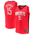 Jamed H.Rockets #15 Reed Sheppard Red 2024 Draft Fast Break Player Stitched Jerseys-Icon Edition
