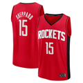 Jamed H.Rockets #15 Reed Sheppard Red Fast Break Replica Stitched Jerseys-Icon Edition