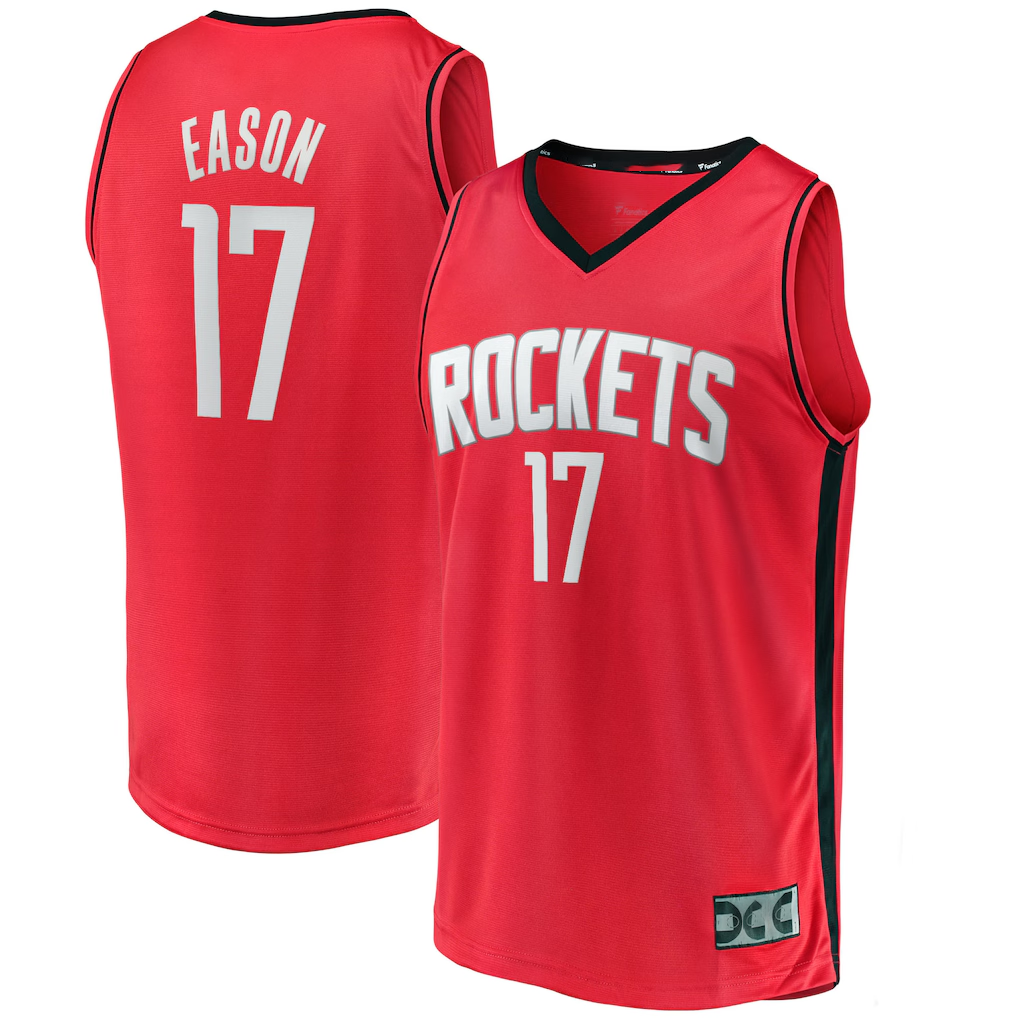 Jamed H.Rockets #17 Tari Eason Red Fast Break Replica Player Stitched Jerseys-Icon Edition