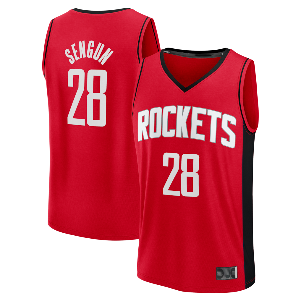 Jamed H.Rockets #28 Alperen Sengun Red Fast Break Replica Stitched Jerseys-Icon Edition