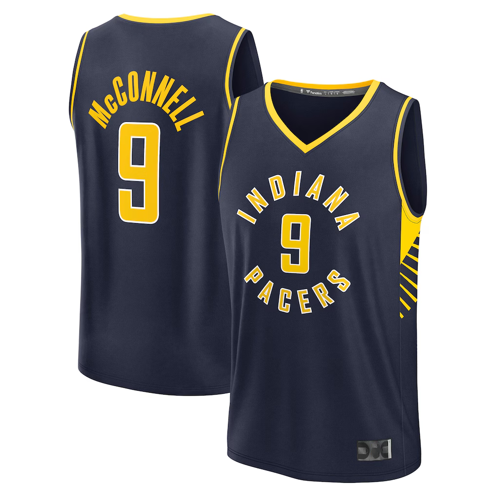 Jamed I.Pacers #9 T.J. McConnell  Navy Fast Break Replica Jerseys - Icon Edition