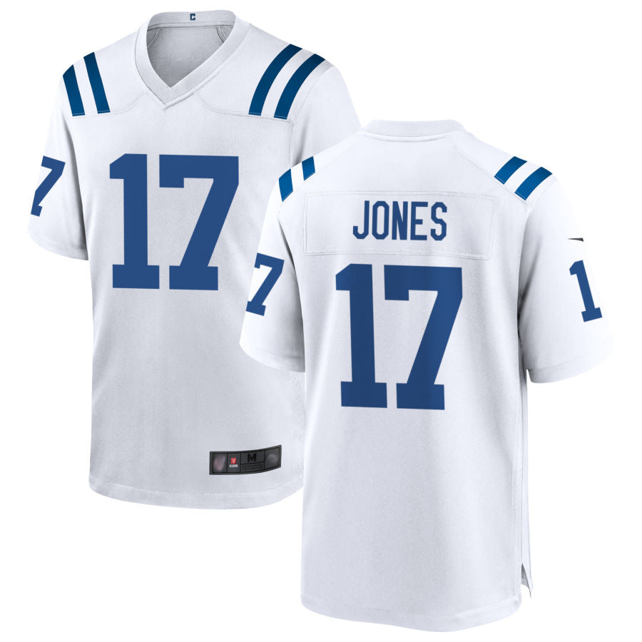 Jamed IN.Colts #17 Daniel Jones Player White Home Game Stitched Jerseys