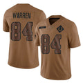 Jamed IN.Colts #84 Tyler Warren Player Brown Salute To Service Limited Stitched Jersey