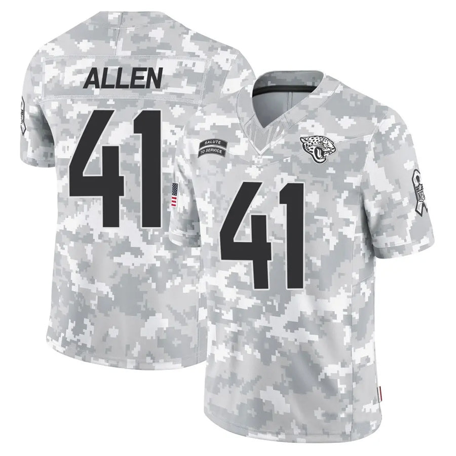 Jamed J.Jaguars #41 Josh Hines-Allen Player Arctic Camo Salute to Service Limited Football Jerseys