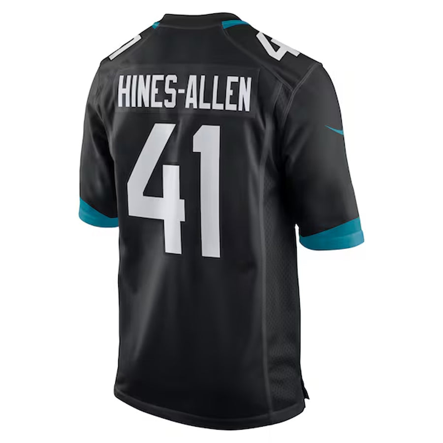 Jamed J.Jaguars #41 Josh Hines-Allen Player Black Home Game Football Jerseys