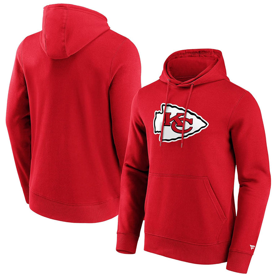 Jamed Custom KC.Chiefs Blank Player Red Pullover Hoodie Stitched Jerseys