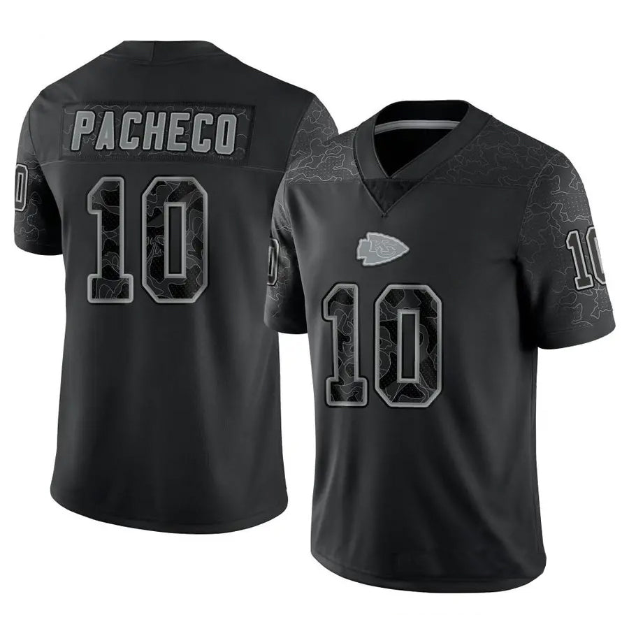 Jamed KC.Chiefs #10 Isiah Pacheco Player Black RFLCTV Limited Stitched Jerseys